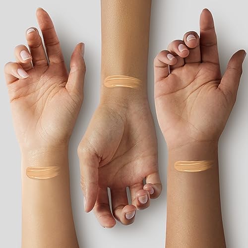 Glo Skin Beauty Luminous Liquid Foundation with SPF 18 (Alabaster) - Mineral Makeup, Improves Uneven Skin Tone, Smooths & Corrects Imperfections, Sheer to Medium Coverage, Dewy Finish