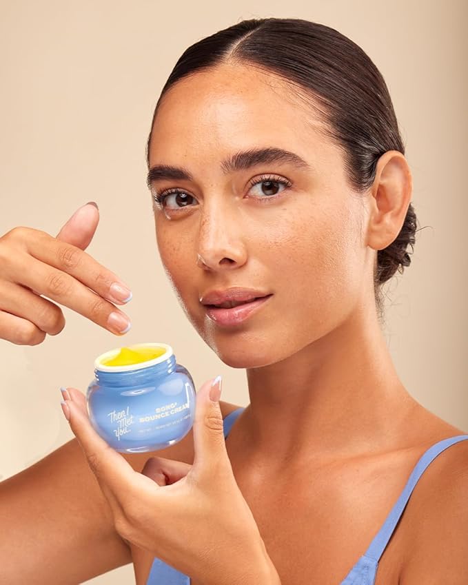 Then I Met You Bong² Bounce Cream, Lightweight Gel Cream Barrier Moisturizer with Hallabong Extract, Omega-3 Fatty Acids, Squalane, and Ceramides, Cruelty-Free, Hydration for Oily Skin, 1.69 fl oz