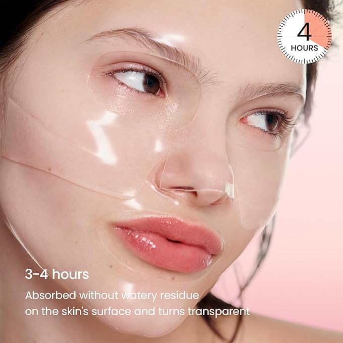 BIODANCE Bio-Collagen Real Deep Mask, Hydrating Overnight Hydrogel Mask, Pore Minimizing, Elasticity Improvement, Korean Skincare | 1.19oz(34g) x 4ea