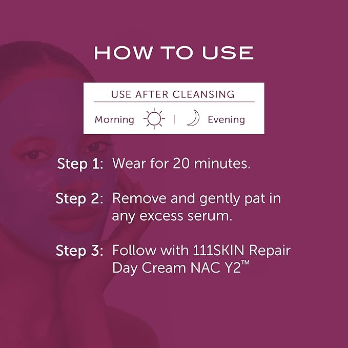 111SKIN Rose Gold Brightening Facial Treatment Mask | Fragrance Free | The Ultimate Pre-Event Mask | For Hydration & Radiance | Set of 5 (1.01 oz each)