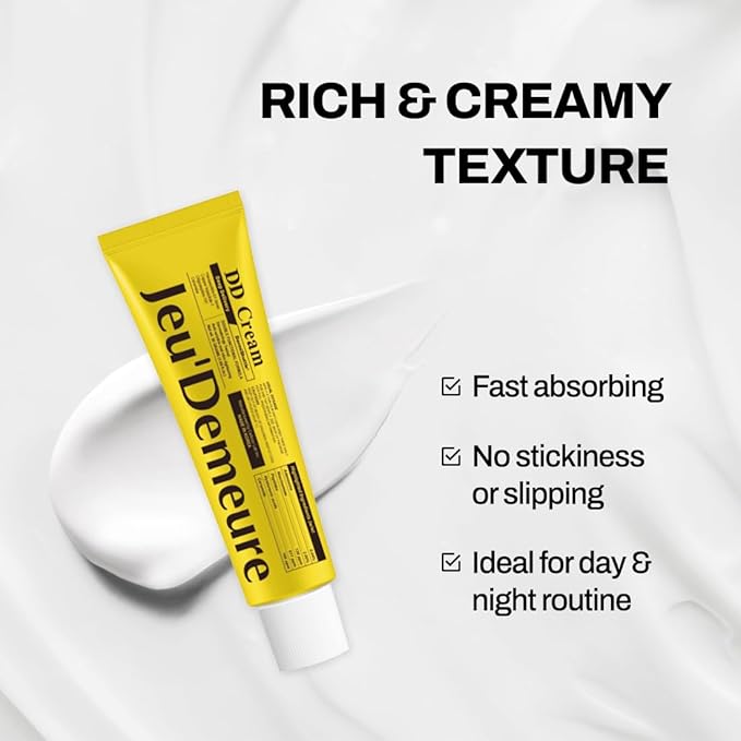 JEU'DEMEURE DermiShuttle DD Cream Deep Hydration Intensive Smoothness Face, Neck and Hand with Peptide, Ceramide, Hyaluronic Acid, Anti Aging Wrinkles Cream, Korean skincare Moisturizer (50g)