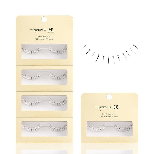 EYEME Eyelash x Artist Collaboration NO.01 – 5 Set Pack, Natural False Eyelashes, Short Lashes for a Soft & Wispy Look, Easy to Apply for a Seamless & Elegant Finish, K-Beauty