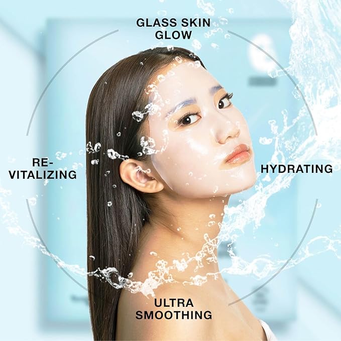 STARSKIN Red Carpet Ready Bio-Cellulose Face Mask – 1 Pack (40 g), Instant Hydration & “Glass-Skin” Glow, Coconut-Fermented Fiber, K-Beauty