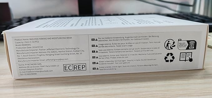 Firming and Moisturizing Sheet Face Masks ((Pack of 10)) with Hyaluronic Acid and Peptides, Reduce Fine Lines and Wrinkles, Hydrating & Anti-Aging Spa Face Mask, Facial Skin Care