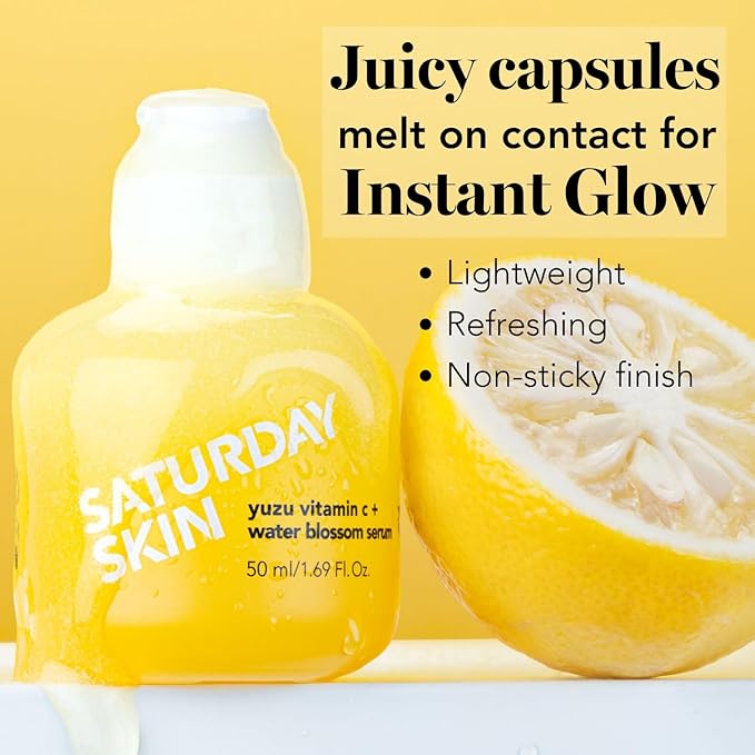 Vitamin C Serum For Face From Yuzu - Brightening Formula With Hyaluronic Acid 7 Peptide Mix And Niacinamide, Deeply Hydrate, Improve Uneven Skin Texture, Vegan, Korean Skin Care (30 ml)