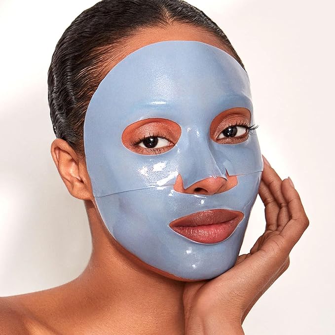 111SKIN Cryo De-Puffing Energy Facial Mask - Fragrance Free - Tighten, De-Puff & Refresh - Peptides & Caffeine - Set of 5 (1 oz each) - Depuffing Face Mask