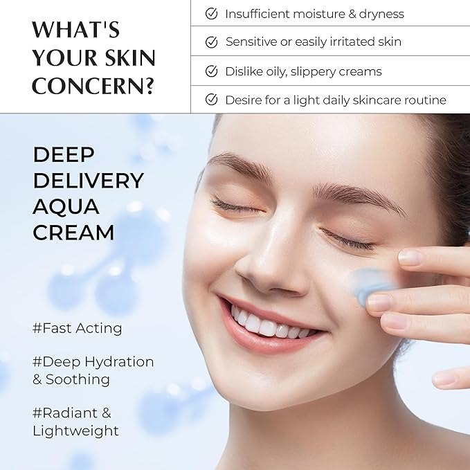 JEU'DEMEURE DermiShuttle DD Gel Cream Aqua, Soothing & Hydration For Face, Neck and Hand with Ceramide, Betaine and Peptide, Lightweight Daily Moisturizer for Sensitive Skin, Korean Moisturizer (50g)